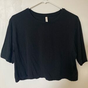 Group by Babaton cropped black tee